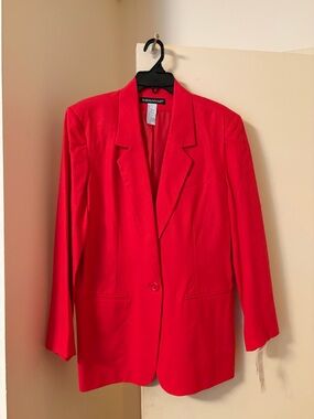 Savannah Red Single-Button Women's Blazer